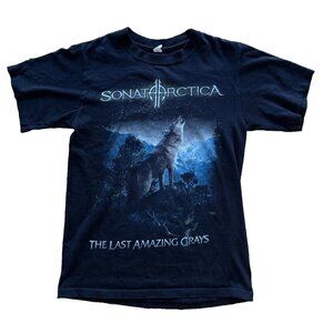 Sonata Arctica Progressive Metal T-Shirt Last Amazing Grays S Tee Vintage Y2K